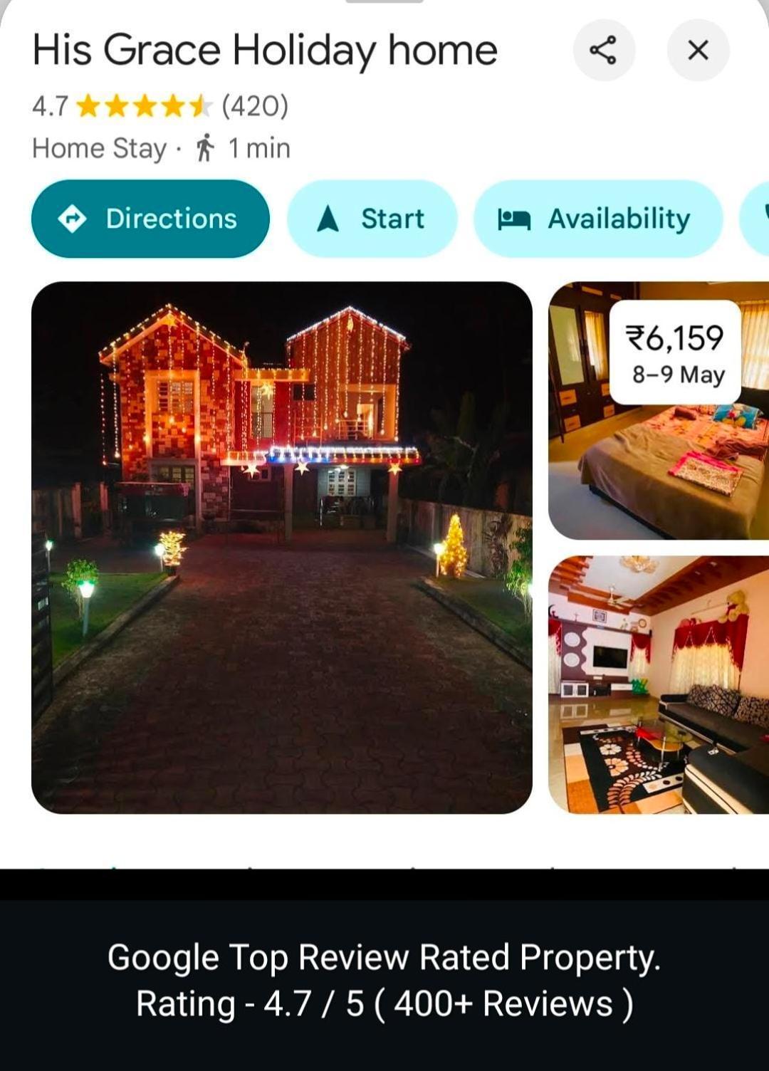His Grace Holiday Home - Nr To Malpe Beach Удупи Екстериор снимка